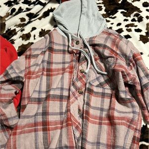 Hooded flannel